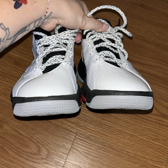 Nike Air Jordan Zoom '92 Men's Sneaker Shoes (White/Black/Gym Red/Wolf Grey - Picture 9 of 12